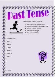 English worksheet: Past Simple Tense