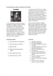 English Worksheet: Eurovision 2012 Can Bonomo