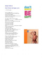 English Worksheet: Boby McFerrin- Dont worry be happy