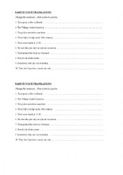English Worksheet: Passive voice transformations