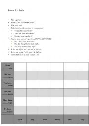 English worksheet: battleship activity 