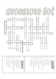 English Worksheet: Job Crossword