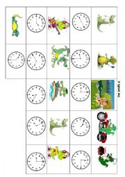 English Worksheet: Crocky Woks typical day