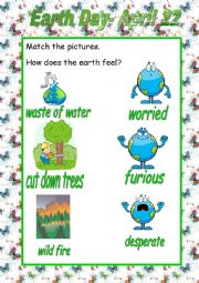 English Worksheet: Happy Earth Day