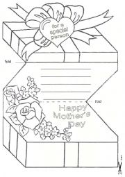 English Worksheet: Mother´s Day Card