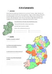 English Worksheet: Irish geography