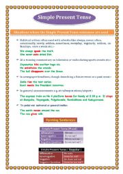 English Worksheet:  Present   Simple 