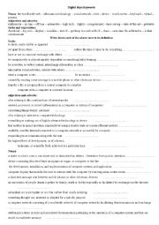 English Worksheet: digital days