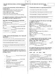English Worksheet: present simple present continuous