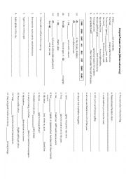 English Worksheet: Simple Present Tense