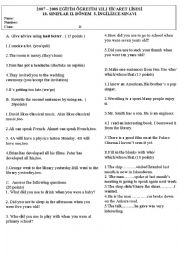 English Worksheet: mixed exercises- had better, so ..... I, such that, used to