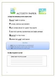 English Worksheet: Spring