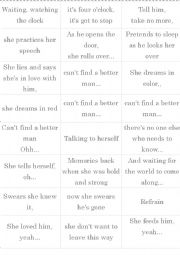 English Worksheet: Better Man Lyrics