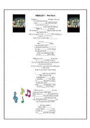 English Worksheet: Hedley song: Perfect