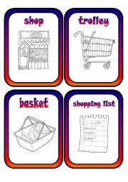 English Worksheet: LETS GO SHOPPING