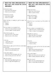 English Worksheet: There  is/ There are