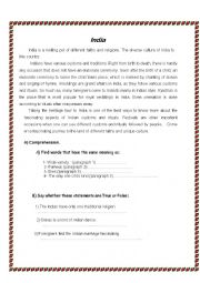 English Worksheet: INDIA