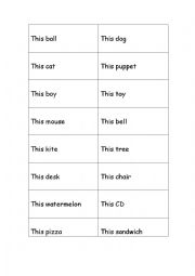 English Worksheet: This n That Art Gallery Words