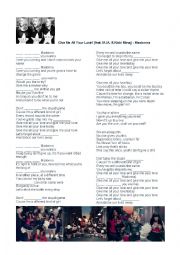 English Worksheet: SONG - Madonna Give me all your luvin