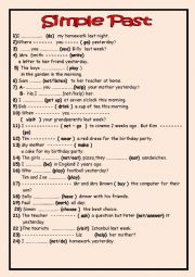 English Worksheet: Past Simple