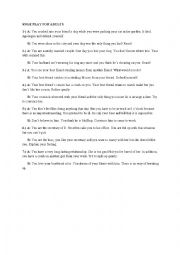 English Worksheet: Role Play for Adults