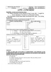 English Worksheet: smoking