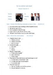 English Worksheet: Friends Season 1 Episode 14 St Valentines Day