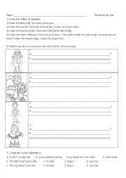 English Worksheet: Incredible English 3 unit 1 and 2 review