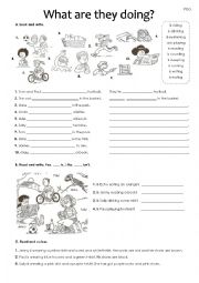 English Worksheet: Present Continuous