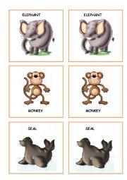 ZOO ANIMALS MEMORY GAME PART 2