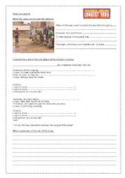 English worksheet: The longest yard- part 2