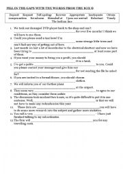 English Worksheet: Fill in the Gaps_Letter