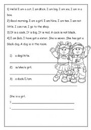 English Worksheet: Reading