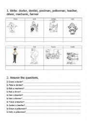 English worksheet: Occupations