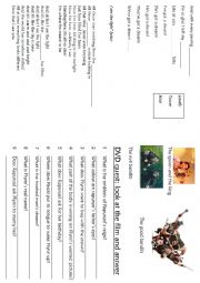 English Worksheet: tangled booklet - part 3/4