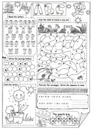 English Worksheet: My ABC 