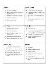 English Worksheet: Cartoons reading and matching 