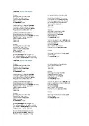 English Worksheet: Otherside by Red Hot Chili Peppers