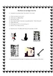 English Worksheet: The Black Cat by Edgar Alan Poe