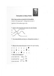 English Worksheet: Intonation in Harry Potters spell 