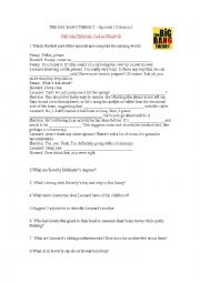 English Worksheet: The Big Bang Theory - the maternal capacitance