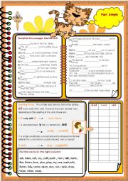 English Worksheet: A Series of grammar worksheets - Past simple