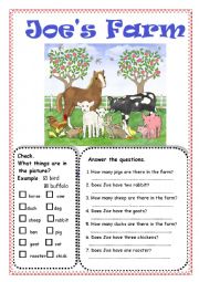 English Worksheet: Farm Animals