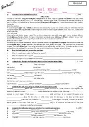 English Worksheet: test on present perfect, past simple, conditional 1 and passive voice