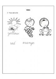 English Worksheet: Colors