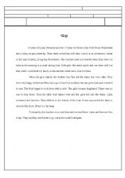 English Worksheet: test for 8th form 