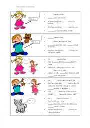 English Worksheet: Possesive Pronouns