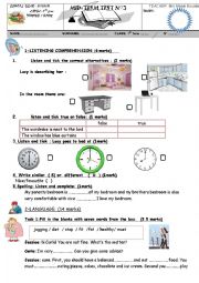 mid term test 3  for 7TH  form