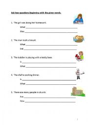 English worksheet: Questions