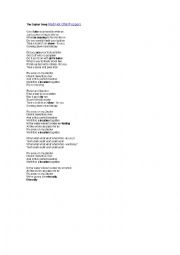 English Worksheet: The Zephyr Song by Red Hot Chili Peppers